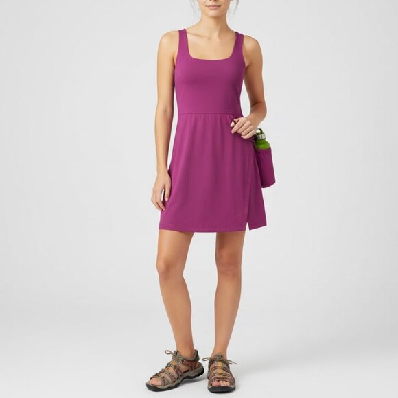 Alder Berry Purple Active Tank Dress XS Travel Hiking Minimalist Core - Picture 1 of 16